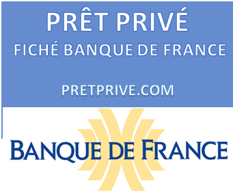 PRÊT PRIVÉ POUR FICHÉ BANQUE DE FRANCE