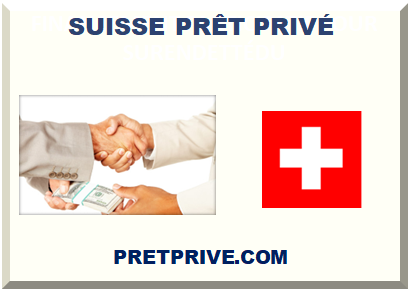 SUISSE PRÊT PRIVÉ 2025